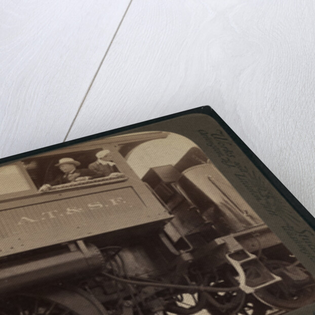 President Roosevelt on a Santa Fe engine, before reaching Redlands, Cal by Anonymous