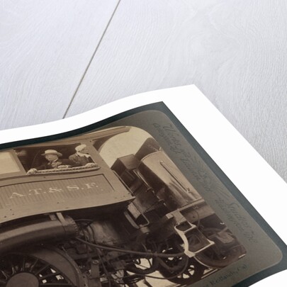 President Roosevelt on a Santa Fe engine, before reaching Redlands, Cal by Anonymous