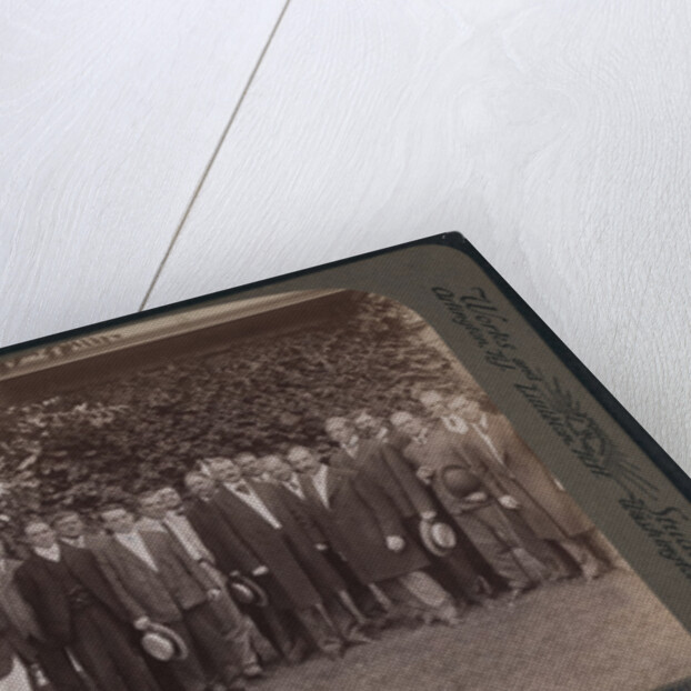 The newspaper men with Senator Kean, Secretary Loeb and, Secretary Barnes, Sagamore Hill, Oyster Bay, N.Y by Anonymous