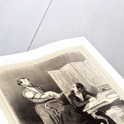 Emportez donc ça plus loin impossible de travailler, 1844 by Honoré Daumier