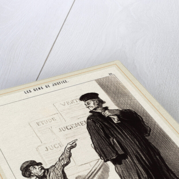 Un Plaideur peu satisfait, 1846 by Honoré Daumier