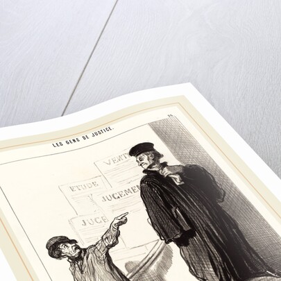 Un Plaideur peu satisfait, 1846 by Honoré Daumier