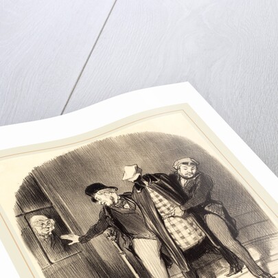 Un Déménagement furtif, 1847 by Honoré Daumier