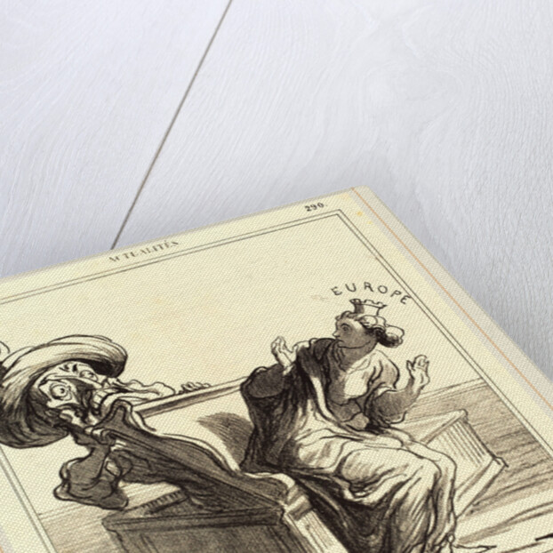 Je vous en prie, rentrez dans votre boite, 1869 by Honoré Daumier