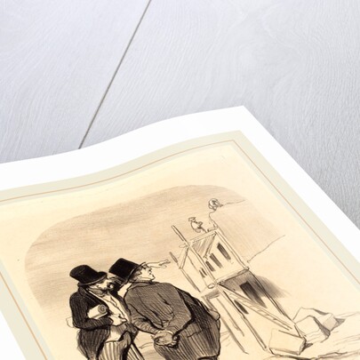 Two Men Amid Ruins by Honoré Daumier