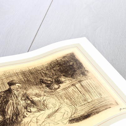 The Lawyer Talking to the Prisoner (second plate) by Jean-Louis Forain