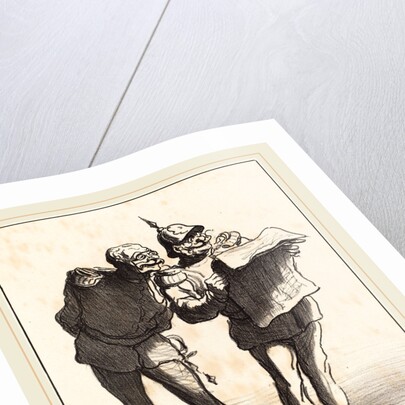 Décidément on ne peut pas, 1870 by Honoré Daumier