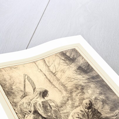 Death and the Woodcutter, 2nd plate by Alphonse Legros