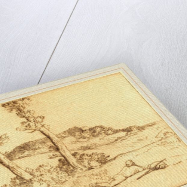 Traveler Reclining on the Grass by Alphonse Legros