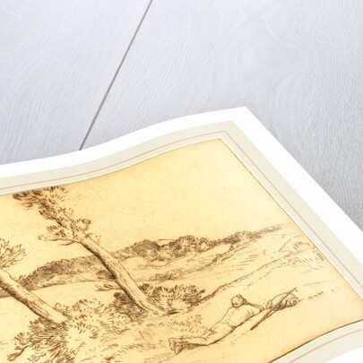 Traveler Reclining on the Grass by Alphonse Legros