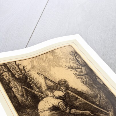 Woodcutters, 3rd plate by Alphonse Legros