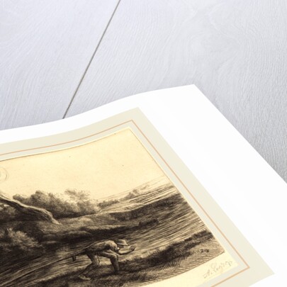 Landscape with Boat, 2nd plate by Alphonse Legros