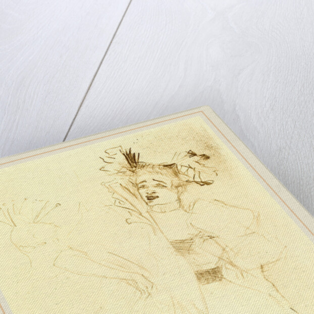 Lender Full Face in Chilperic, 1895 by Henri de Toulouse-Lautrec