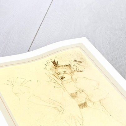 Lender Full Face in Chilperic, 1895 by Henri de Toulouse-Lautrec