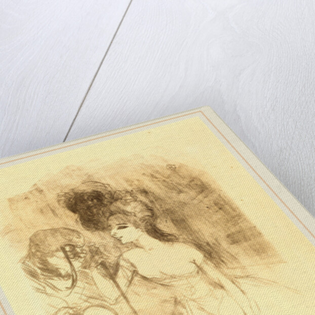 Anna Held and Baldy, 1896 by Henri de Toulouse-Lautrec