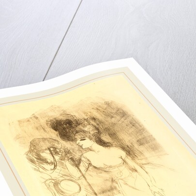 Anna Held and Baldy, 1896 by Henri de Toulouse-Lautrec