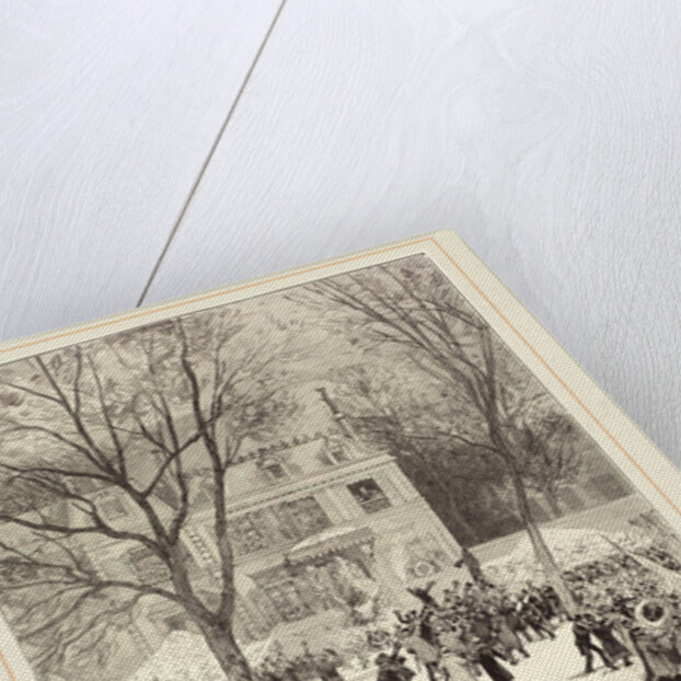 Manifestation populaire du 27 Février pour fêter le 80 année de Victor Hugo, 1881 by Daniel Vierge