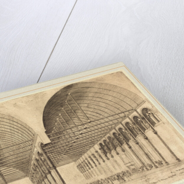 La salle des pas-perdus à l'ancien Palais-de-Justice, Paris, 1855 by Charles Meryon