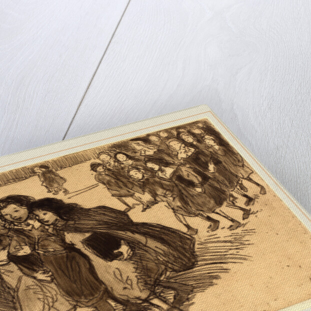 Girls Coming from School by Théophile Alexandre Steinlen