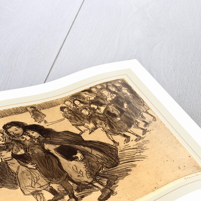 Girls Coming from School by Théophile Alexandre Steinlen