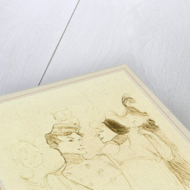 Lender and Lavalliere, 1895 by Henri de Toulouse-Lautrec