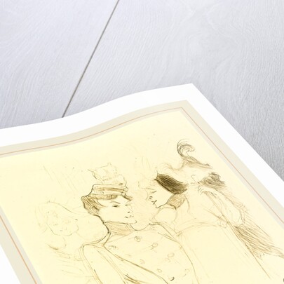 Lender and Lavalliere, 1895 by Henri de Toulouse-Lautrec