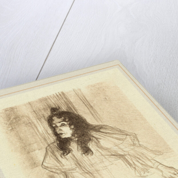 Miss May Belfort Bare-Headed, 1895 by Henri de Toulouse-Lautrec