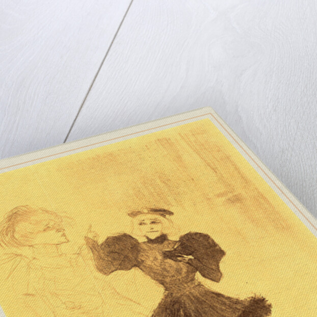 Lender and Lavalliere in Le fils de l'Aretin, 1896 by Henri de Toulouse-Lautrec