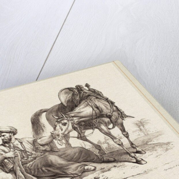 A Mameluck Resting by Carle Vernet