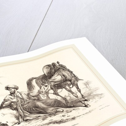 A Mameluck Resting by Carle Vernet