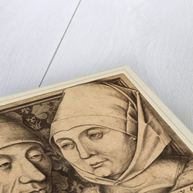 Double Portrait of Israhel van Meckenem and His Wife Ida, c. 1490 by Israhel van Meckenem