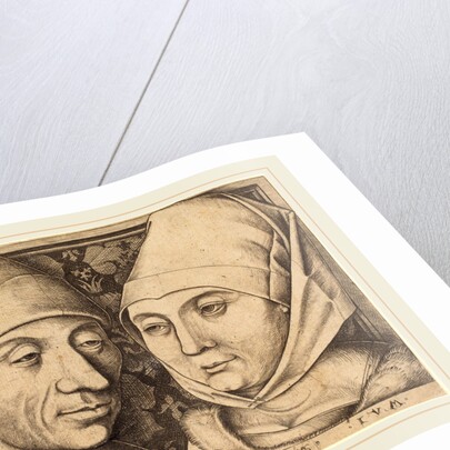Double Portrait of Israhel van Meckenem and His Wife Ida, c. 1490 by Israhel van Meckenem