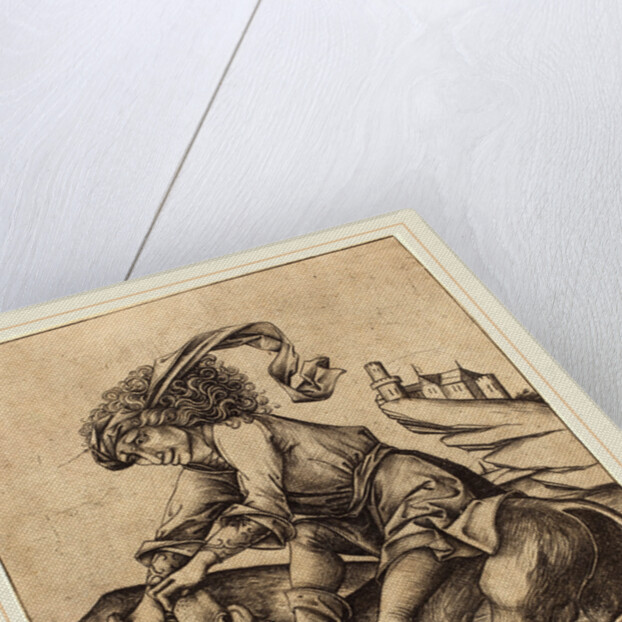 Samson and the Lion, c. 1475 by Israhel van Meckenem