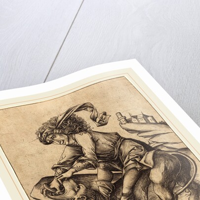 Samson and the Lion, c. 1475 by Israhel van Meckenem