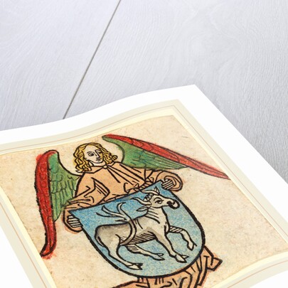 Bookplate of Hilprand Brandenburg of Bibrach, c. 1475 by Anonymous