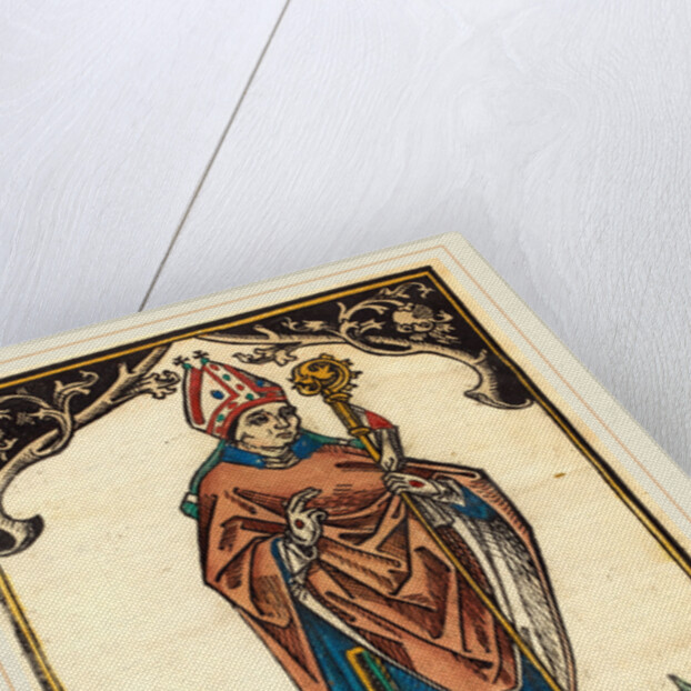 Bishop of Augsburg with Three Coats of Arms, c. 1485 by Anonymous