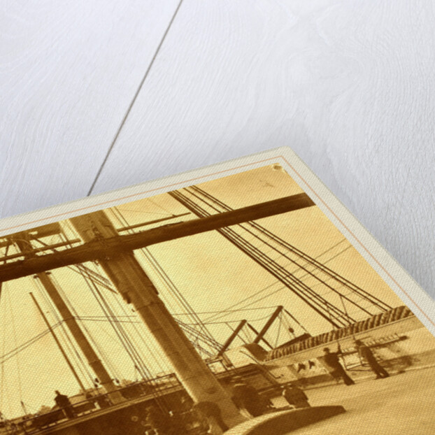 Quarterdeck of H.M.S. Impregnable by Linnaeus Tripe