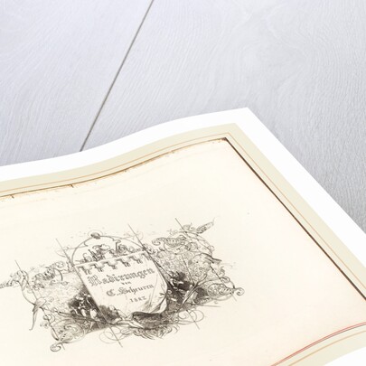 Radirungen, complete set of title page and 25 etchings by Caspar Johann Nepomuk Scheuren