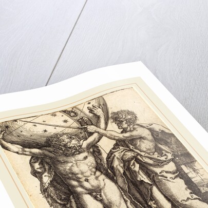 Hercules and Atlas, 1550, by Heinrich Aldegrever