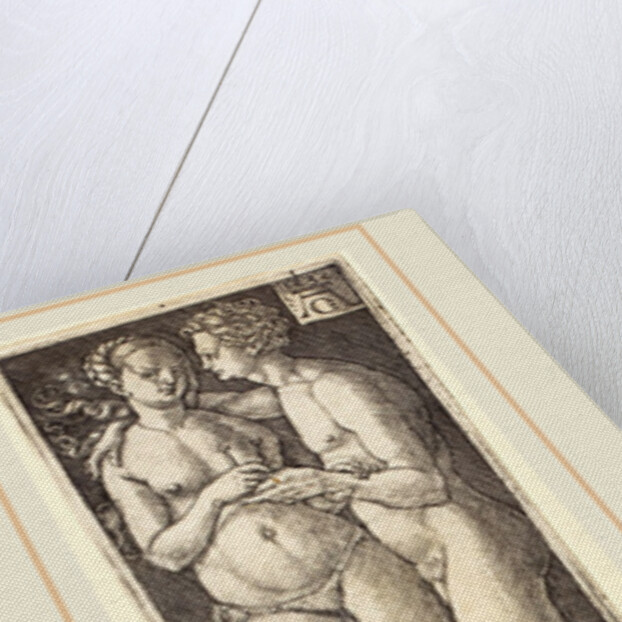 Ornament with Naked Couple, 1532, by Heinrich Aldegrever