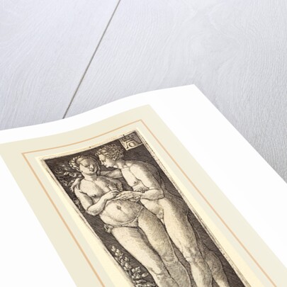 Ornament with Naked Couple, 1532, by Heinrich Aldegrever