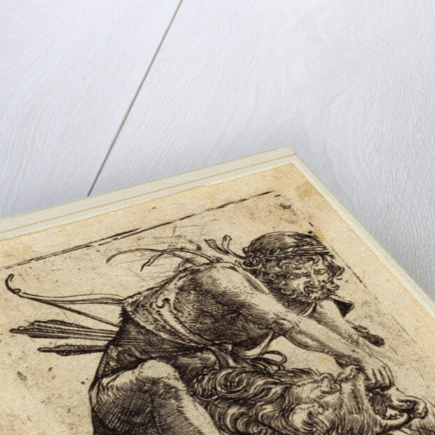 Hercules Overcoming the Nemean Lion by Albrecht Altdorfer