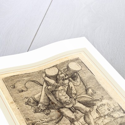 Hercules Bearing the Column of Gades by Albrecht Altdorfer