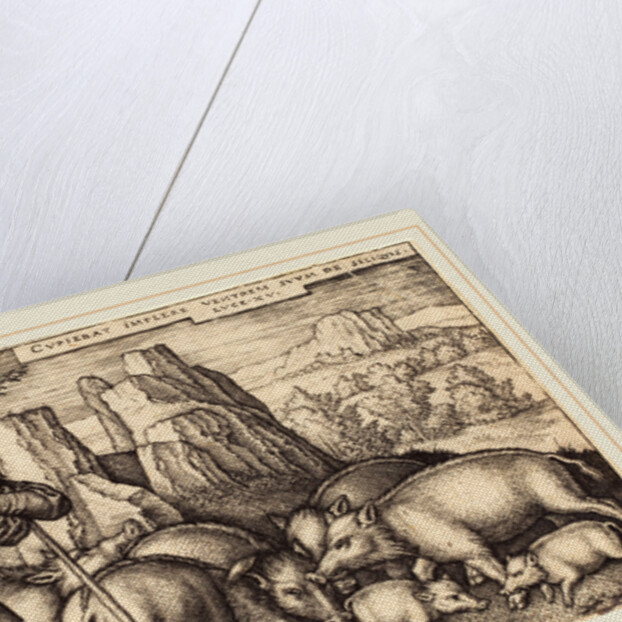 The Prodigal Son with the Swine by Sebald Beham