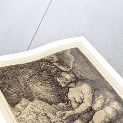 Eve Seated, 1519 by Sebald Beham