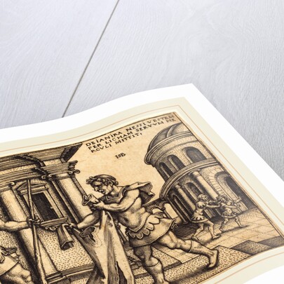 Lycus Bringing the Garment of Nessus to Hercules by Sebald Beham