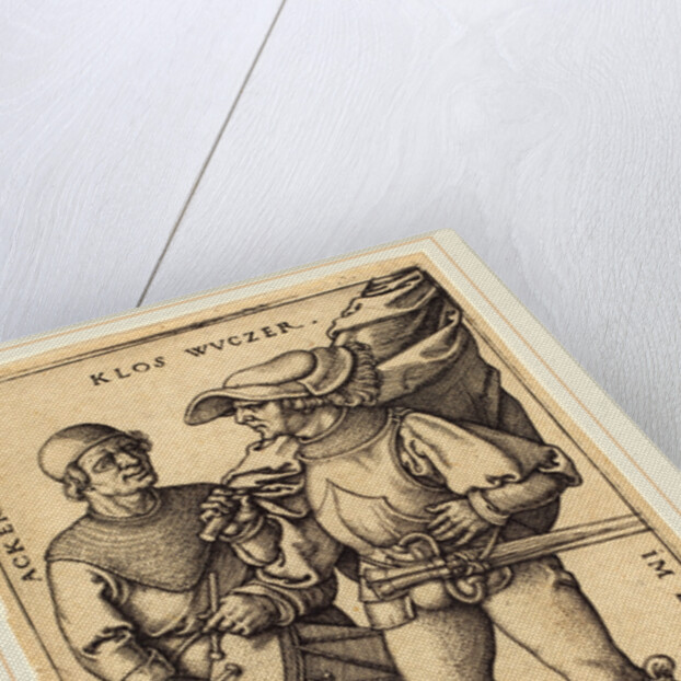 Standard Bearer and Drummer, 1544 by Sebald Beham