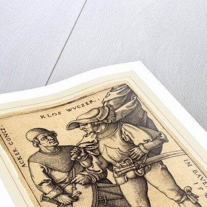 Standard Bearer and Drummer, 1544 by Sebald Beham