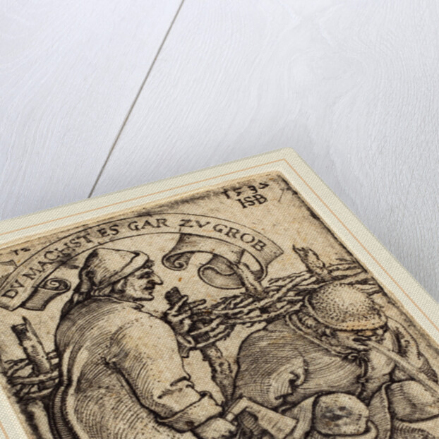 Vomiting Peasant by Sebald Beham