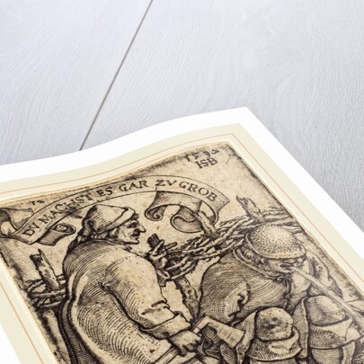 Vomiting Peasant by Sebald Beham